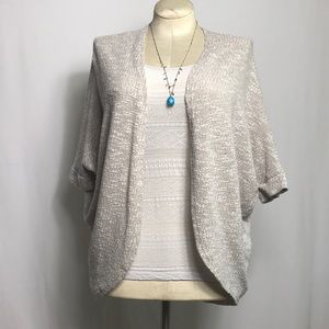 🌻3/25🌻 Mossimo Cream and Beige Pop Knit Shrug